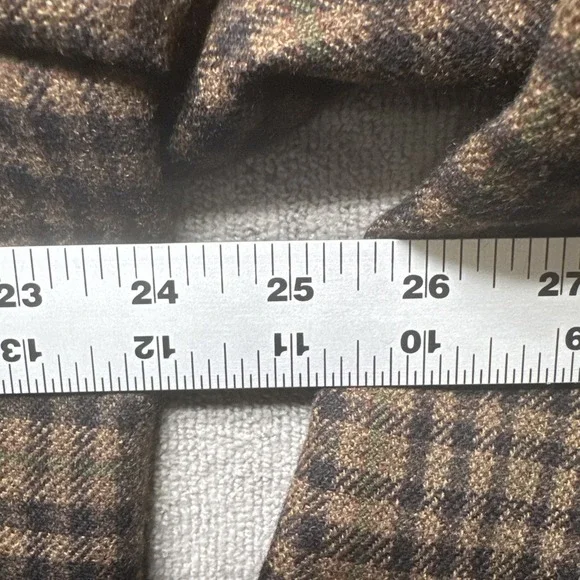 Columbo Cashmere & Mink Sport Coat‎ 46L Brown Check Plaid Blazer Arnold Brant